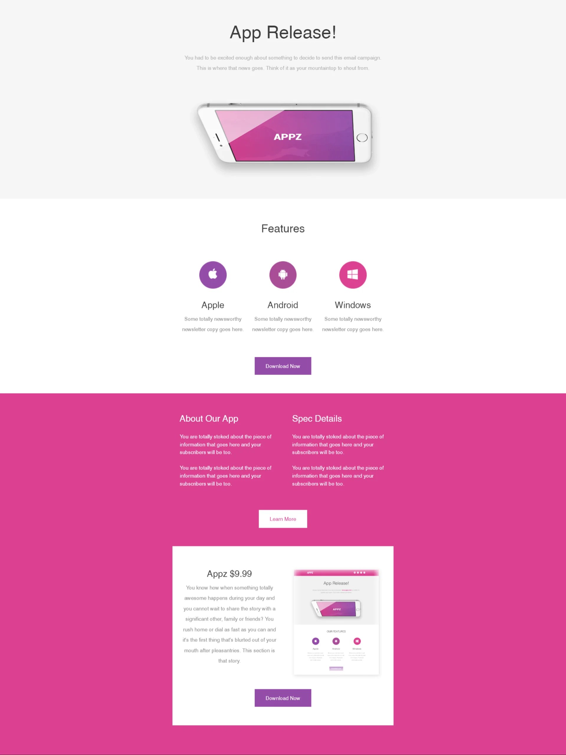 App Release Email Template Benchmark Email App Release Email Template Benchmark Email