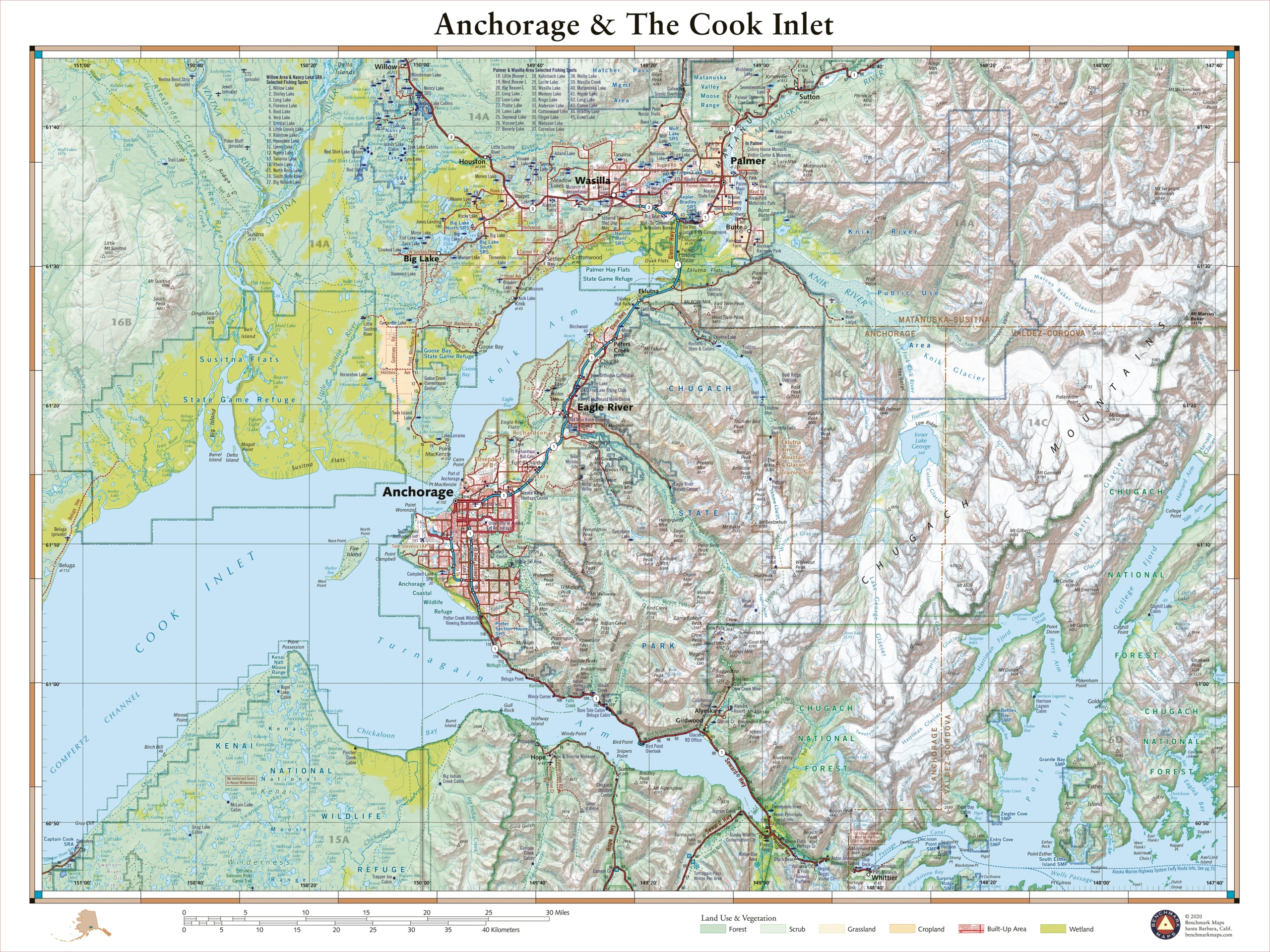 Anchorage & The Cook Inlet Benchmark Maps