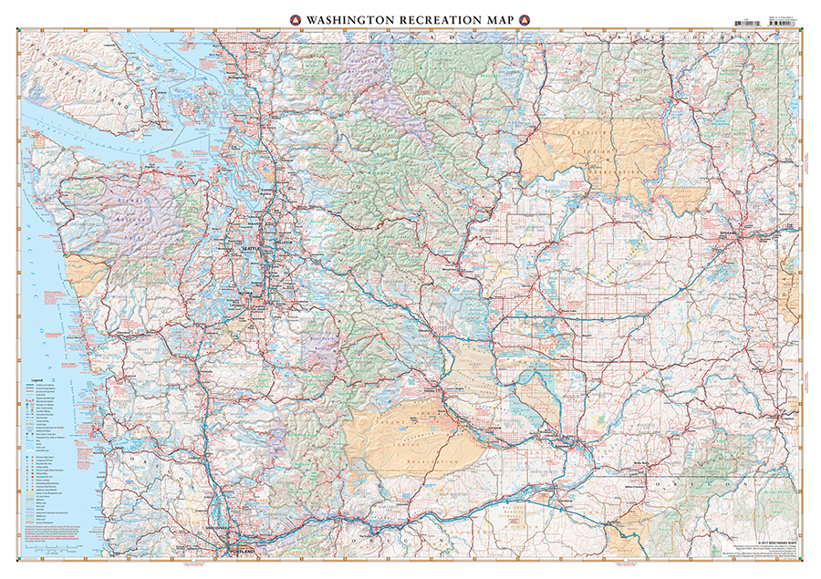 Washington Gmu Map 2020 Washington Recreation Map - Benchmark Maps
