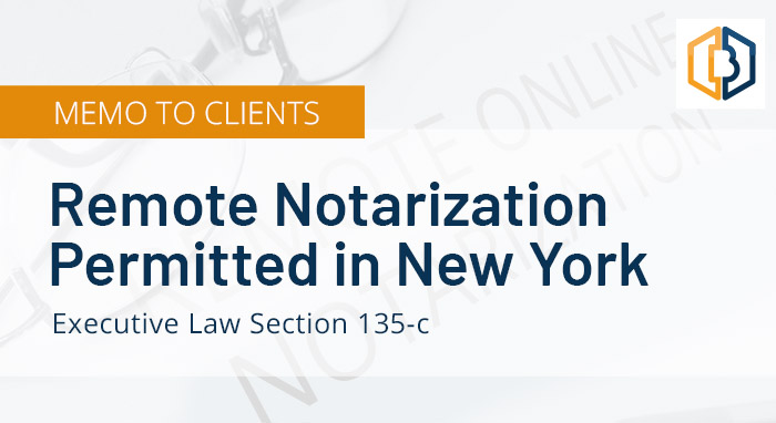 Cusom Match List 2023 Remote Notarization Permitted In New York - Benchmark Title Agency Llc