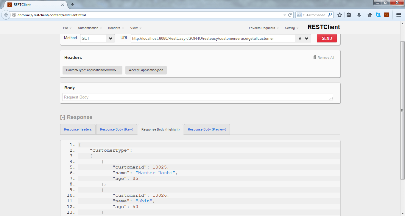 RestEasy JAXRS web service using JAXB + JSON example