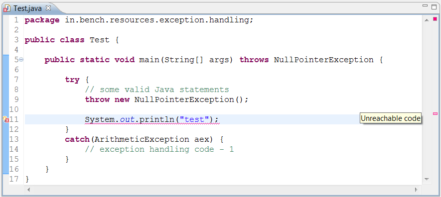 Interview question and answer on Exception Handling in Java
