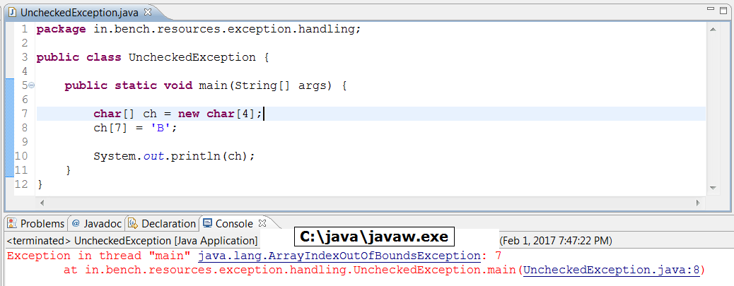 Checked Exception VS Unchecked Exception Java Details 2020