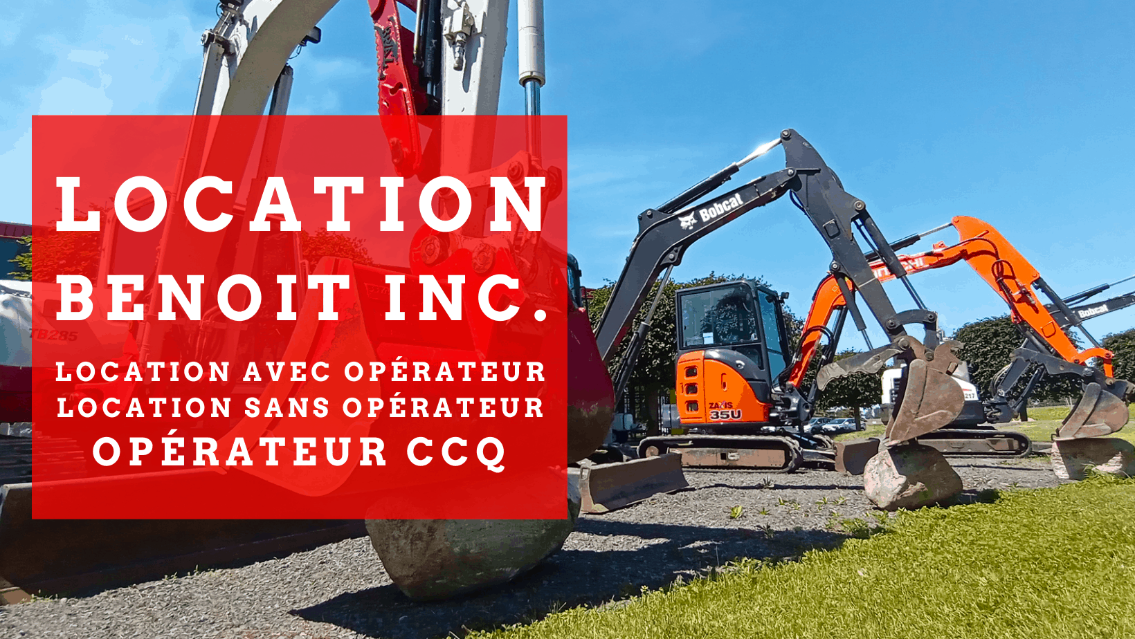 SERVICE DE LOCATION EXCAVATRICE AVEC OU SANS OPÉRATEUR