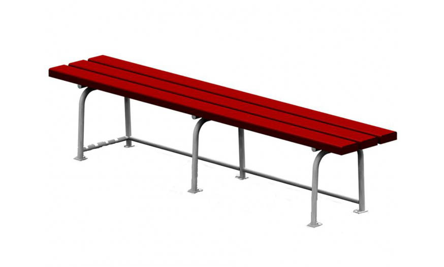 Banquette en bois avec piètement métallique Bencotex Banquette en bois avec piètement métallique Bencotex