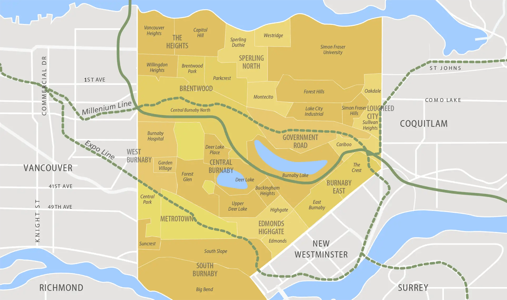 1 Best Burnaby Real Estate Map The Ben D'Ovidio Group
