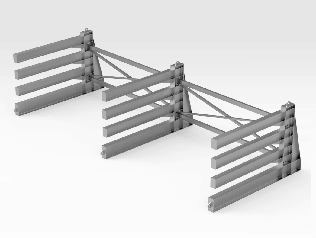 Horizontal Plate Storage Rack Bend Tech Defence