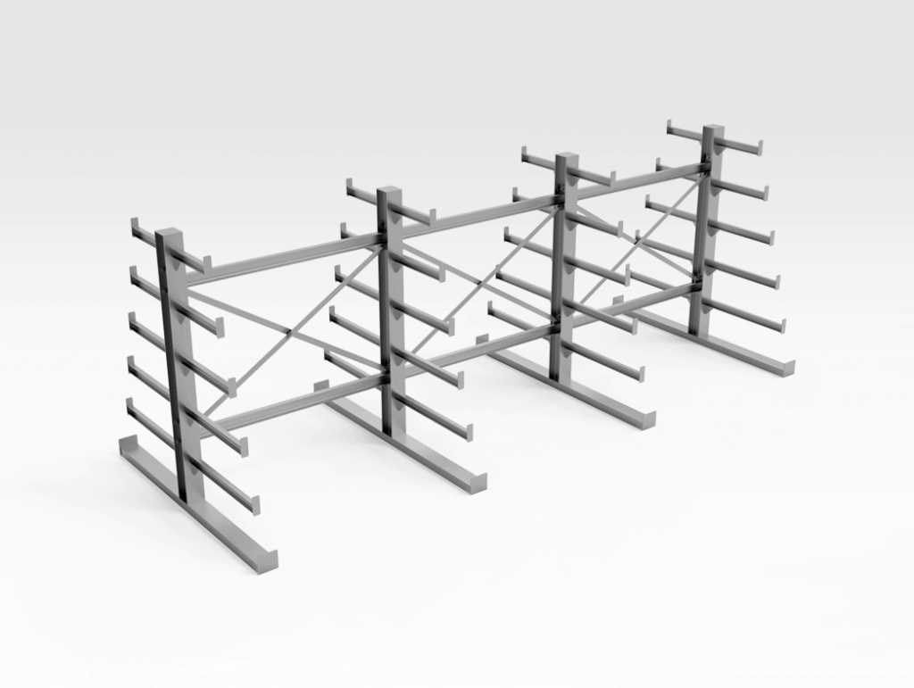 Steel Free Standing Storage Rack Bend Tech Defence