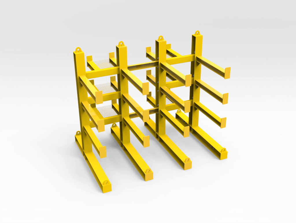 Sloping Vertical Steel Plate Rack Bend Tech Group