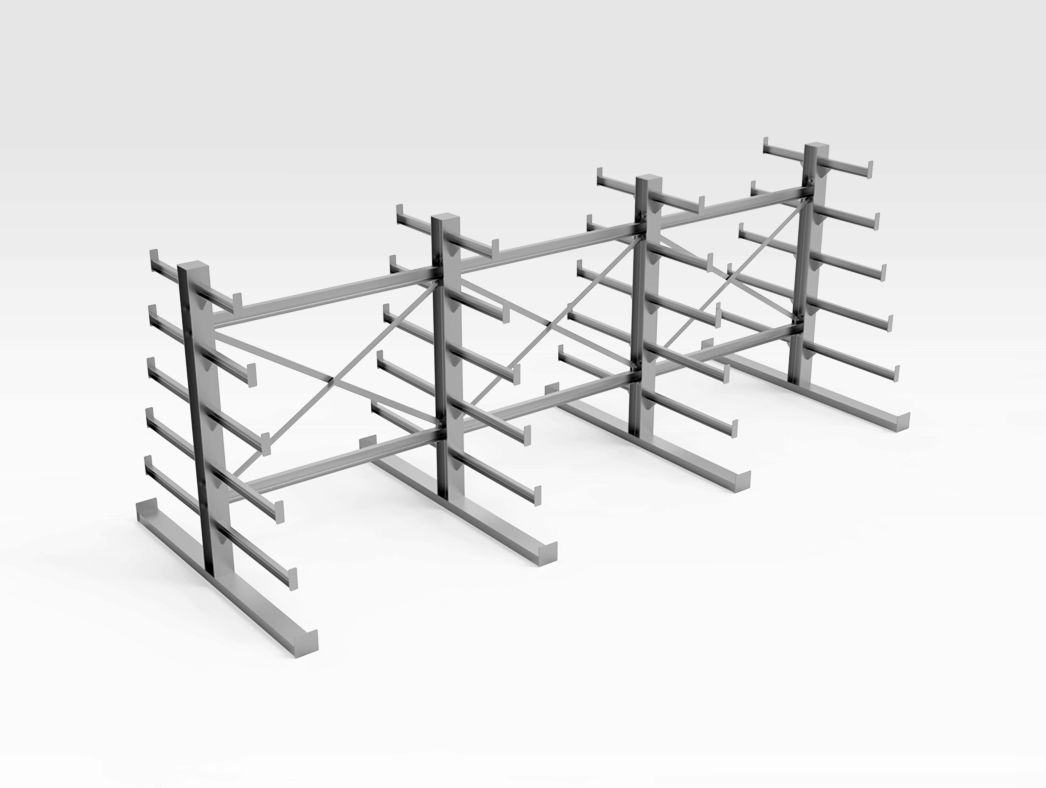 Steel Free Standing Metal Storage Rack Bendtech Group