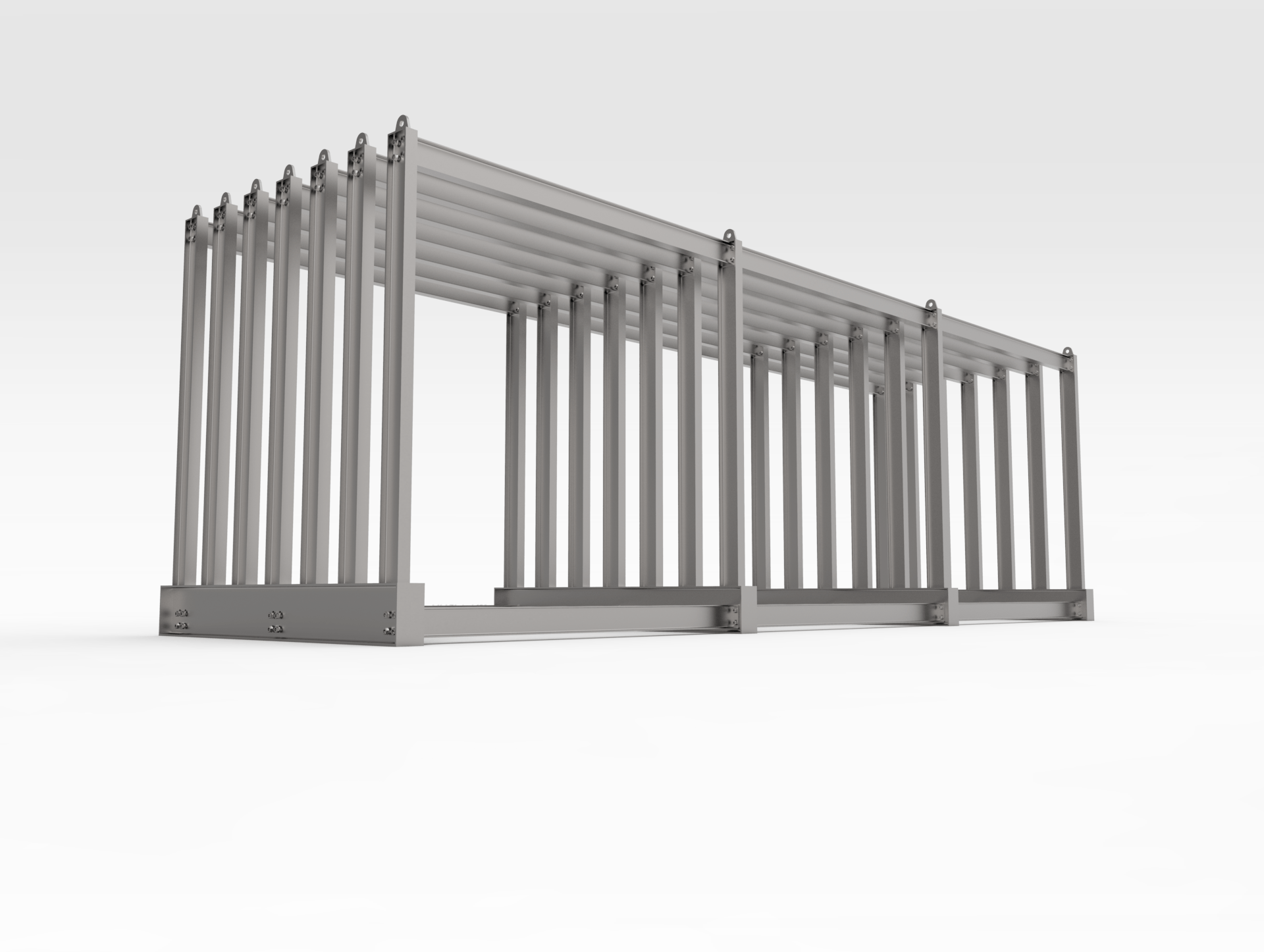 Vertical Storage Rack, Steel Plate Bendtech Group