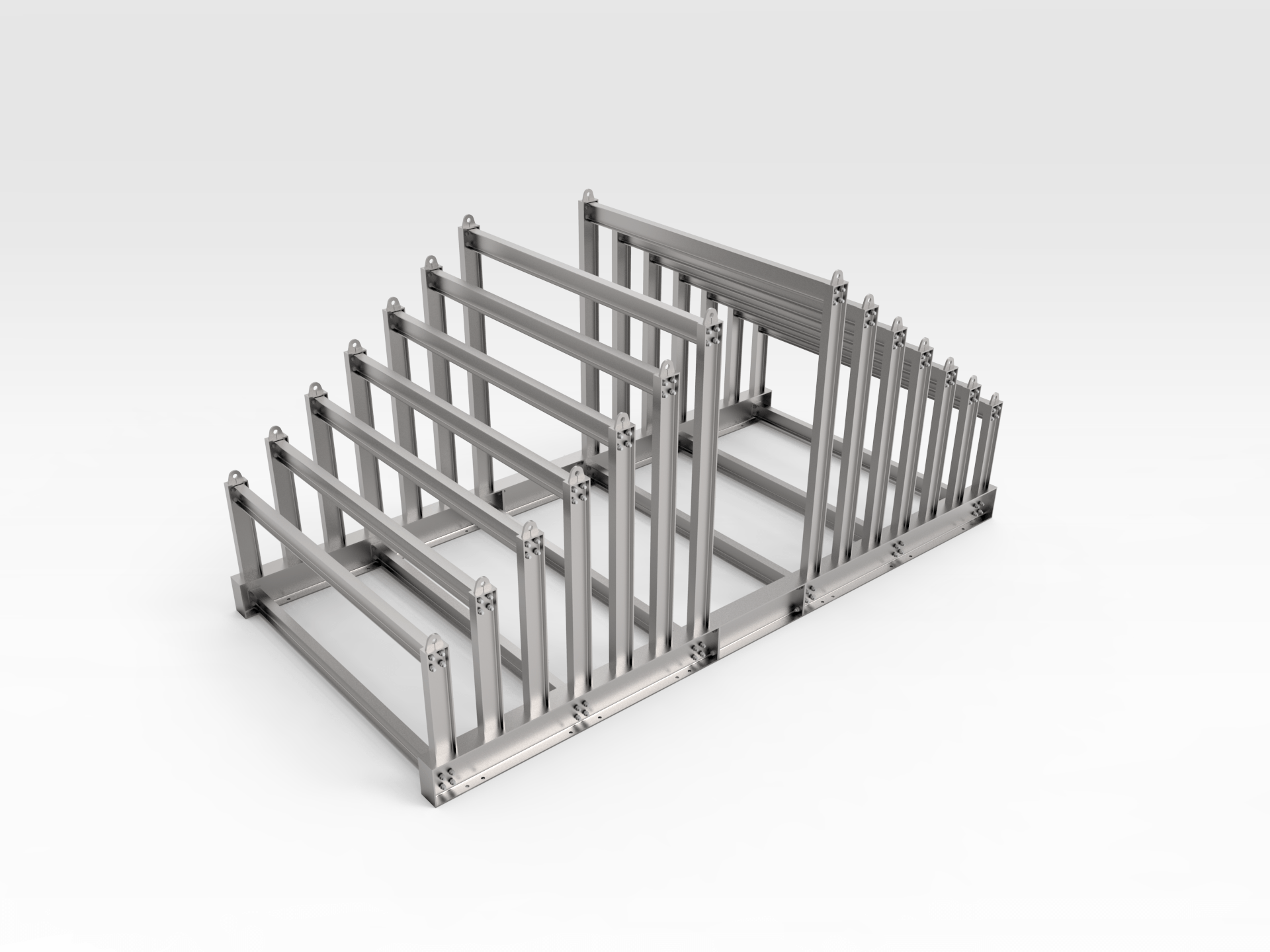 Sloping Vertical Steel Plate Rack Bendtech Group