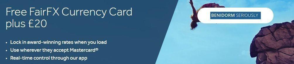 FairFX Travel Card Offer for Benidorm Seriously BenidormSeriously
