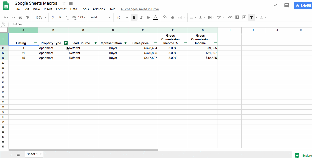Google Sheets Macros Add automation to your Sheets without any code
