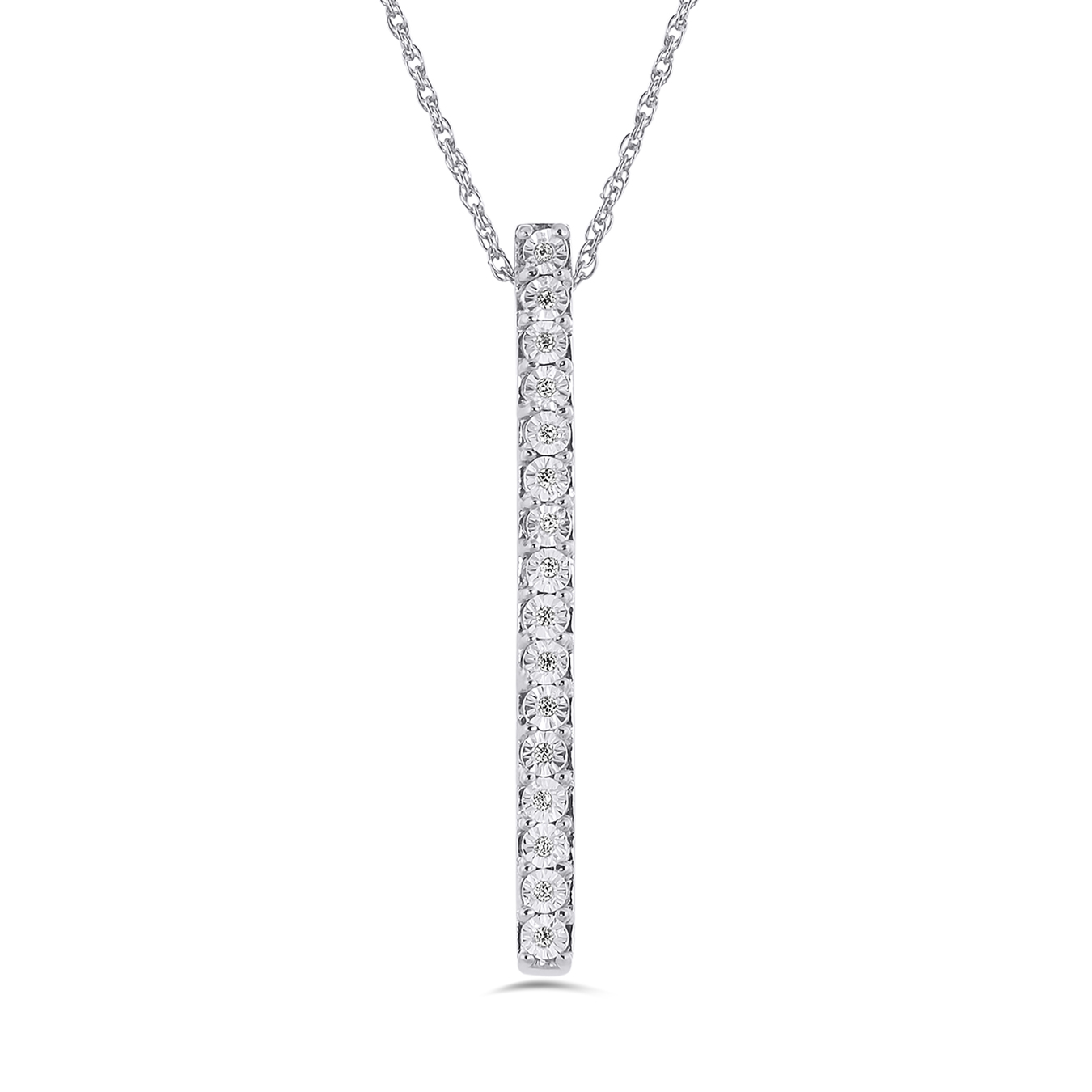 Sterling Silver Diamond Pendant Ben Moss Jewellers