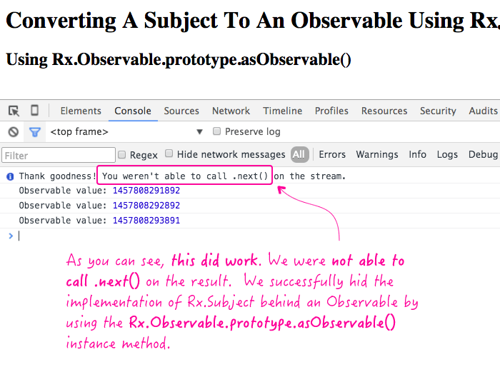 Converting A Subject To An Observable Using RxJS In Angular 2