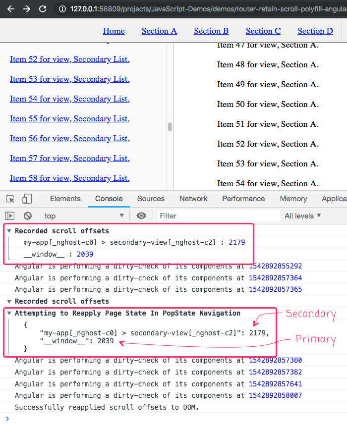 Restoring And Resetting The Scroll Position Using The NavigationStart