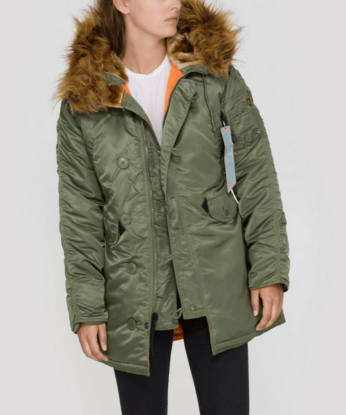 Alpha Industries N3B VF59 Wmn Parka Sage Bennevis Clothing