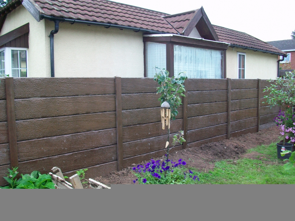 12 inch Concrete Wood Effect Sleeper 7