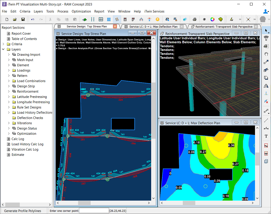 RAM Concept Concrete Slab Design Software Bentley Systems