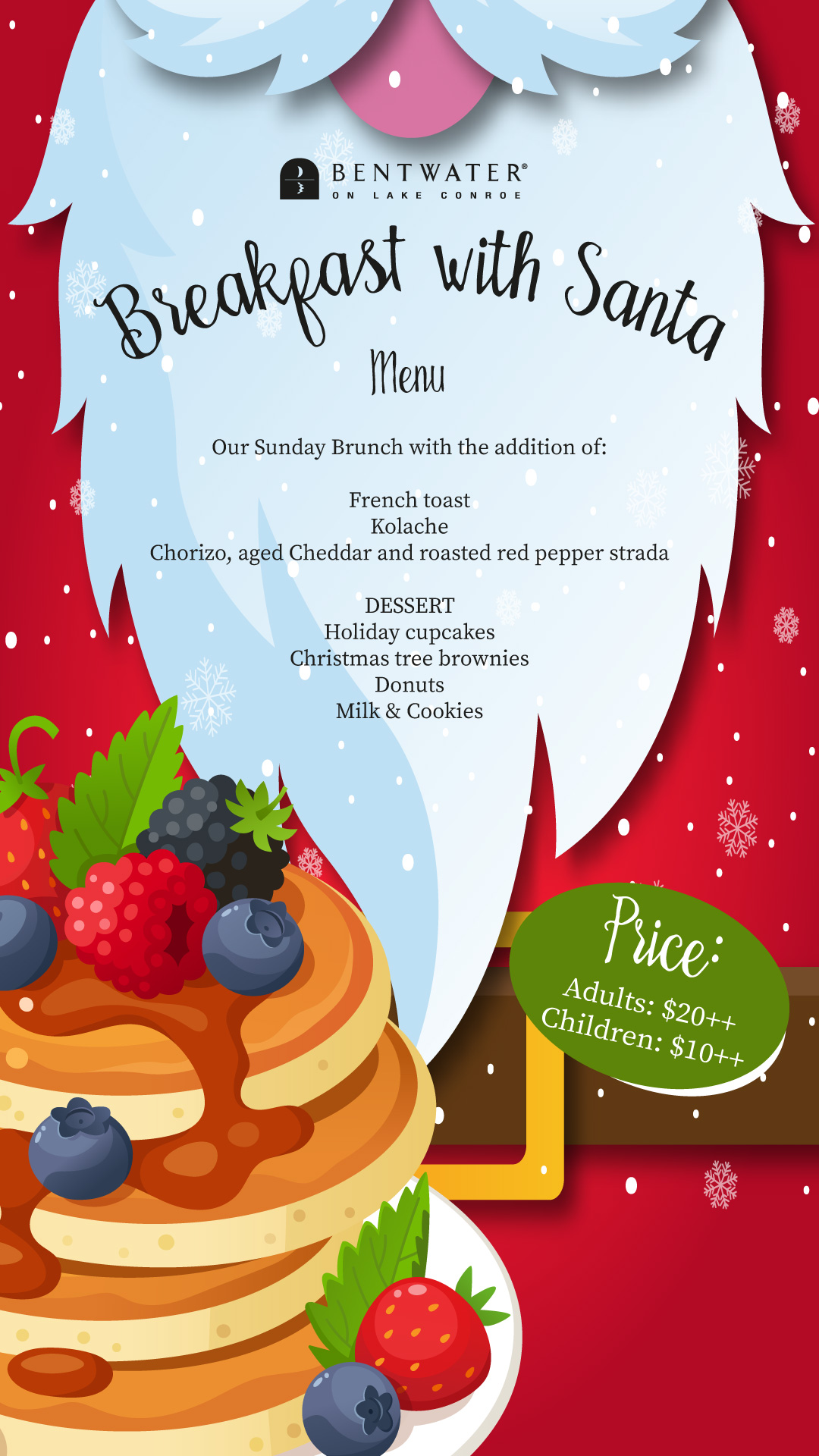 Bentwater Yacht & Country Club Calendar Event Breakfast with Santa