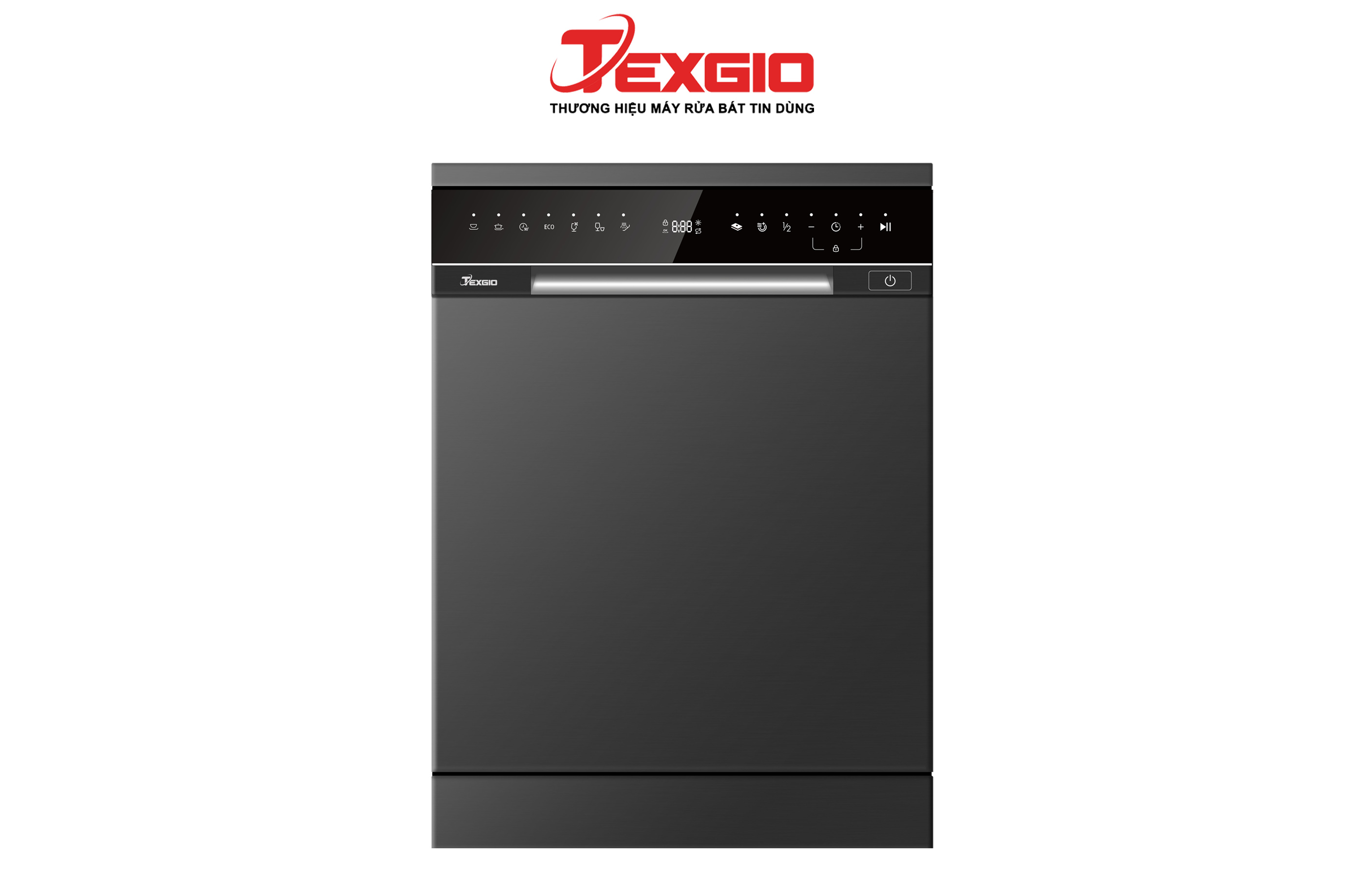 Texgio Dishwasher TGFPCM795B 14 Bộ Sấy Khí Nóng, Diệt Khuẩn UV