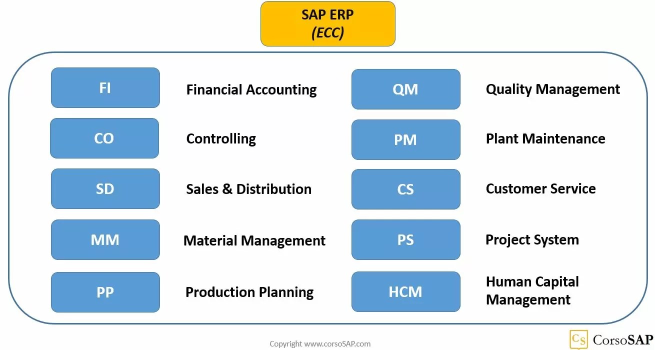 Quali sono le differenze tra SAP ERP ECC e SAP Business Suite? CorsoSAP