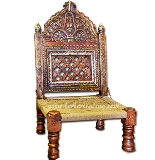 Moroccan Chair, Indian Tribal Chair, Berber Tribal Art, Tribal Design