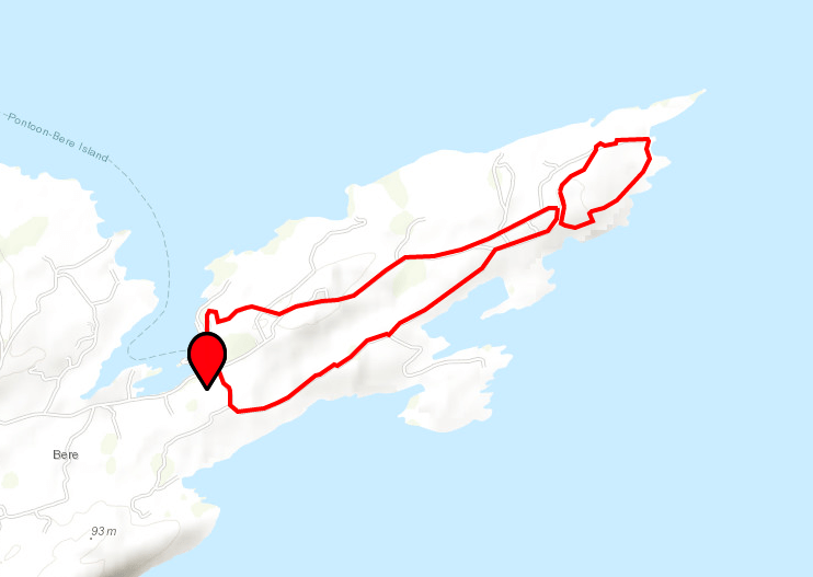 Map of Bere Island Bere Island