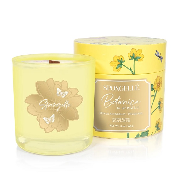 Spongelle Petitgrain Botanica Candle Berings