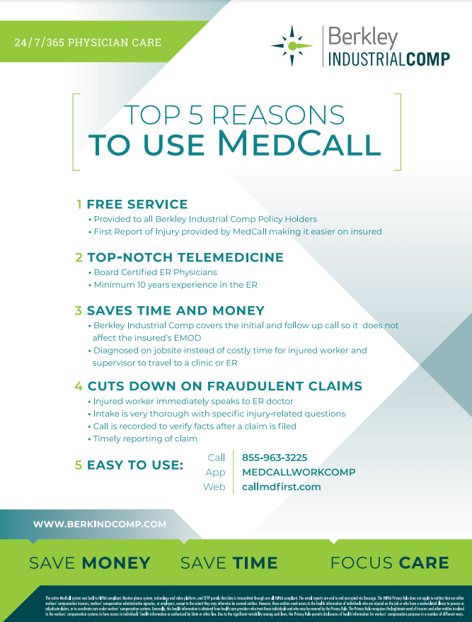 Manage Claims Berkley Industrial Comp