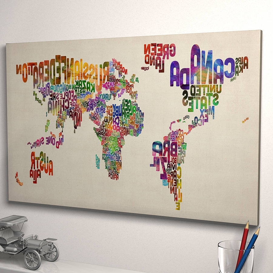 15 Collection of Typography Canvas Wall Art