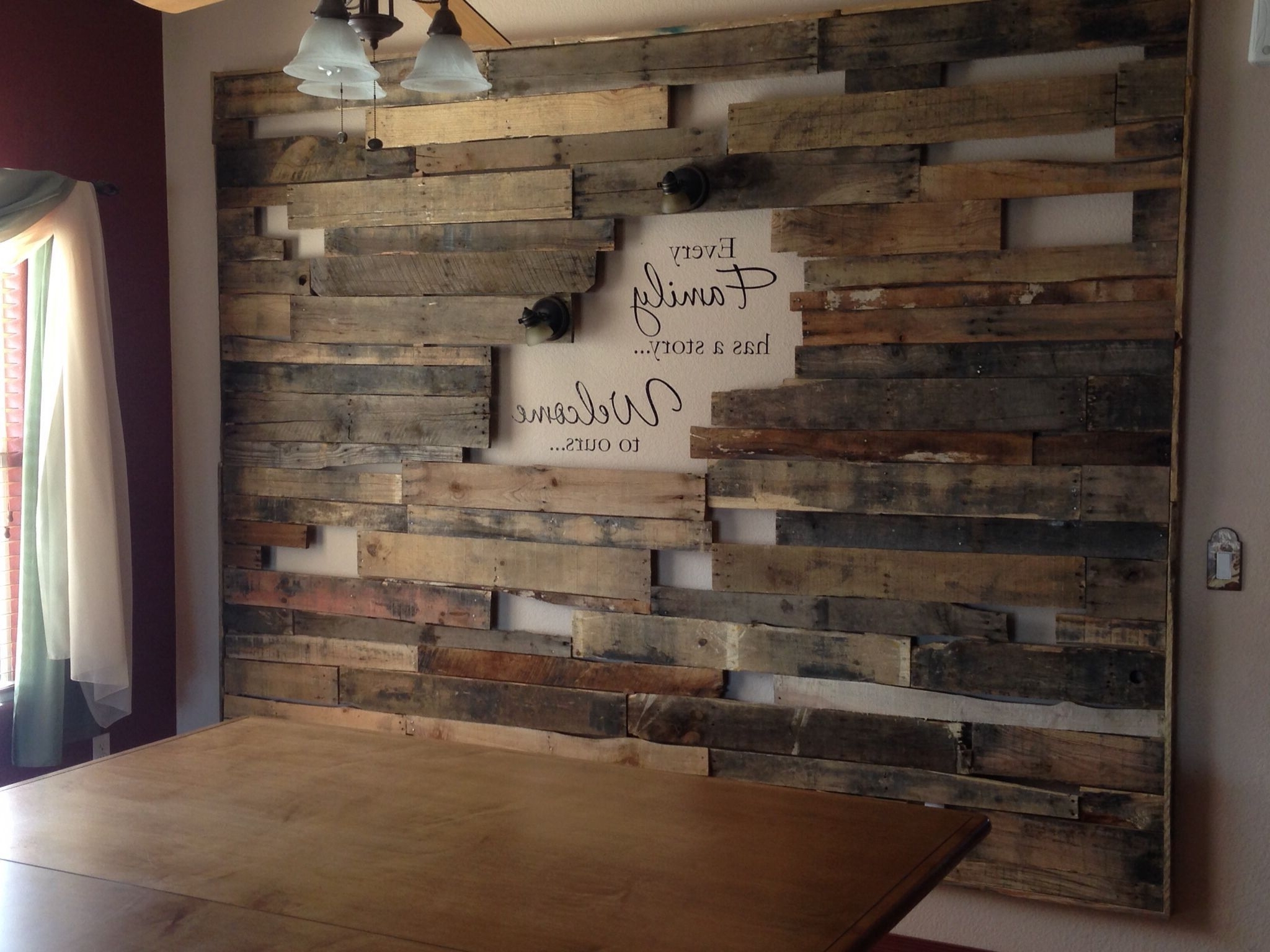 15 Best Ideas of Wall Accents With Pallets 15 Best Ideas of Wall Accents With Pallets