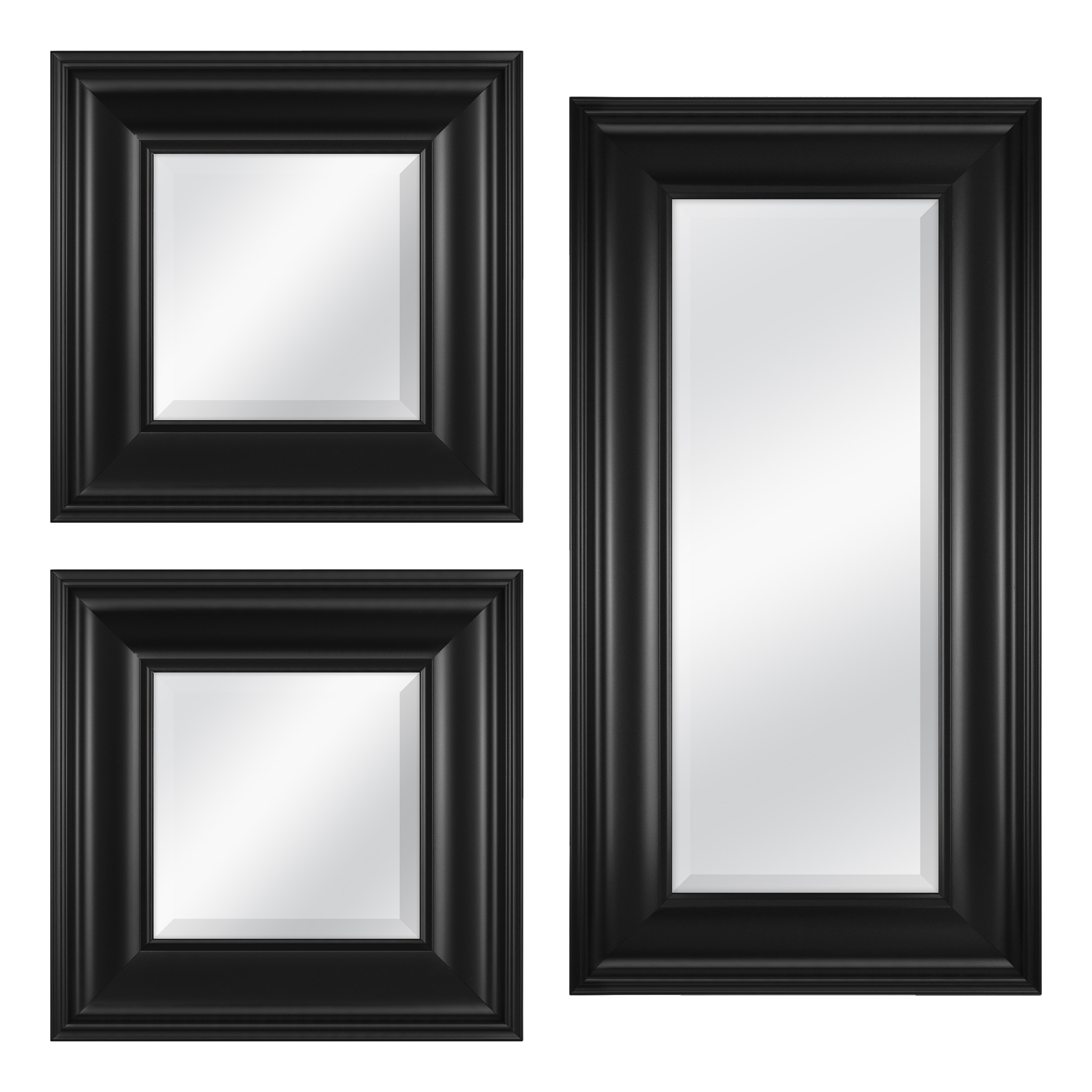 2024 Latest 3 Piece Dima Hanging Modern & Contemporary Mirror Sets