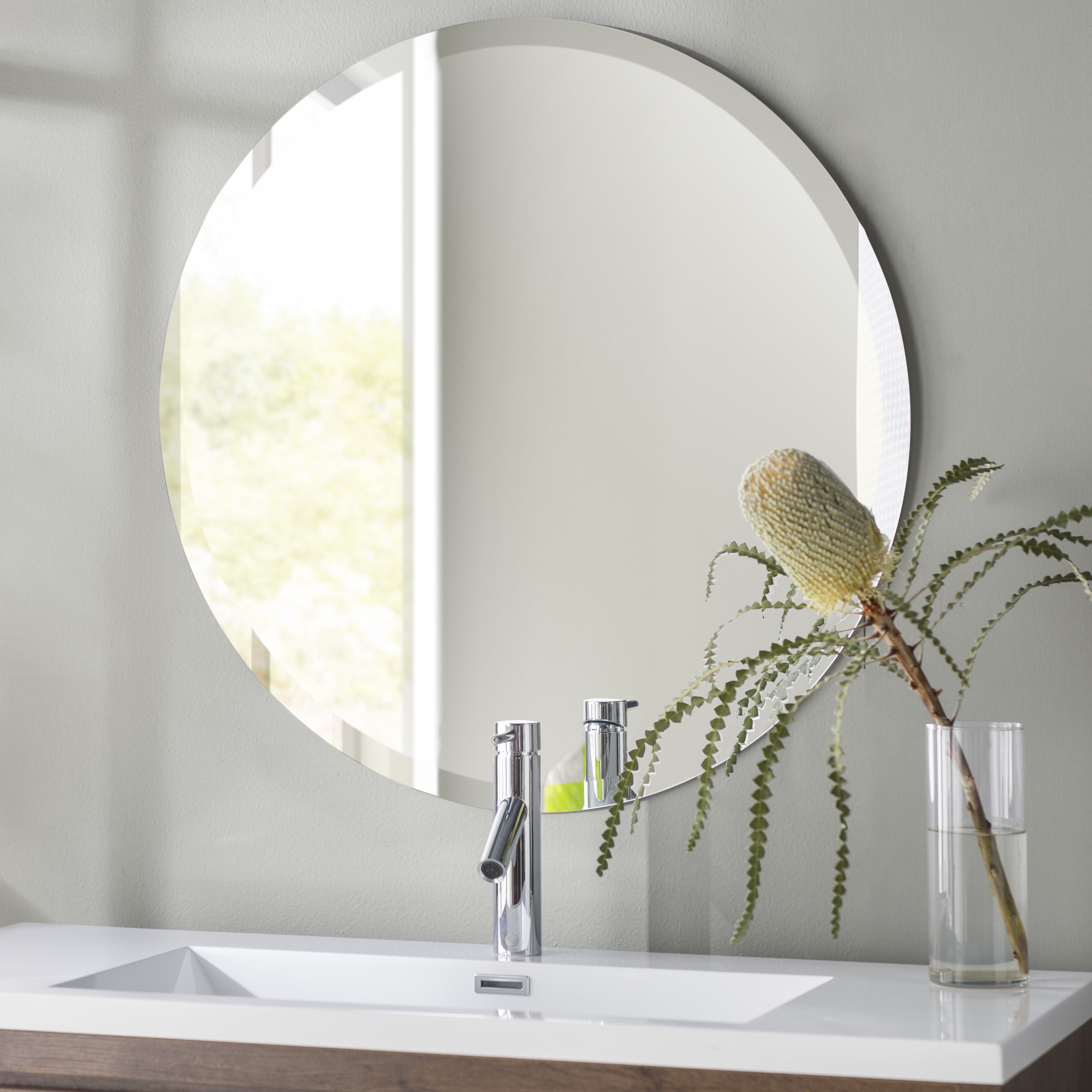 20 Best Frameless Round Wall Mirrors
