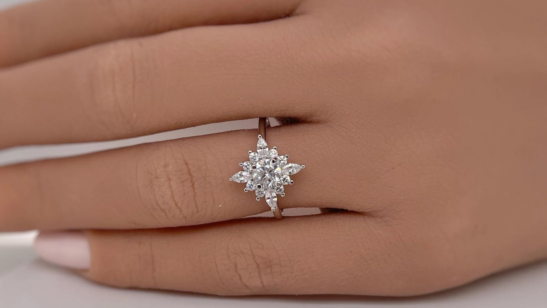 Starshaped Rings Embrace Celestial Elegance