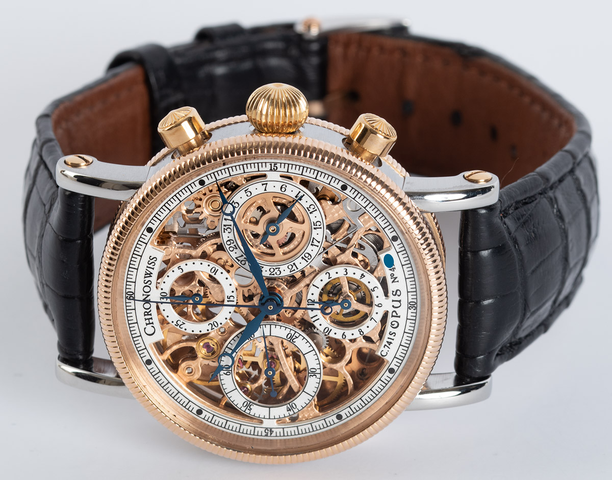 Chronoswiss Opus Skeleton Chronograph CH7522R SOLD OUT silver skeleton dial