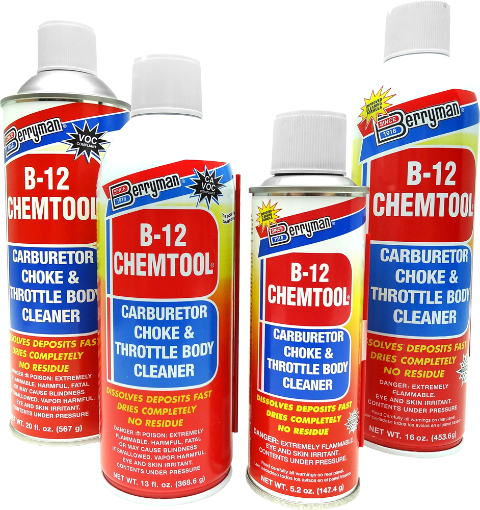 Berryman® B12 Chemtool® Carburetor, Choke & Throttle Body Cleaner [VOC