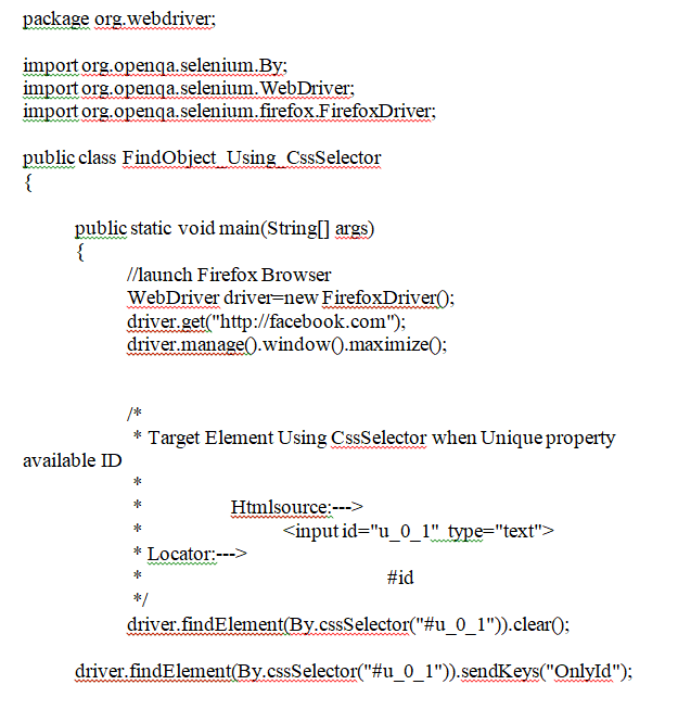 CSS Selectors in Selenium Using CSS Selectors in Selenium driver