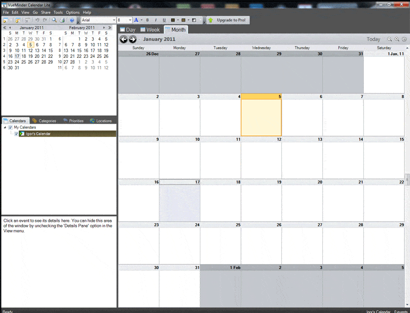 VueMinder Calendar Lite VueMinder Calendar Lite