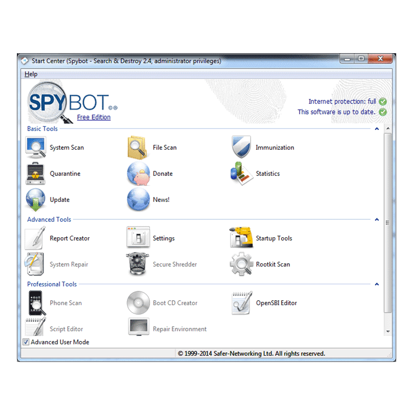 Spybot Search & Destroy