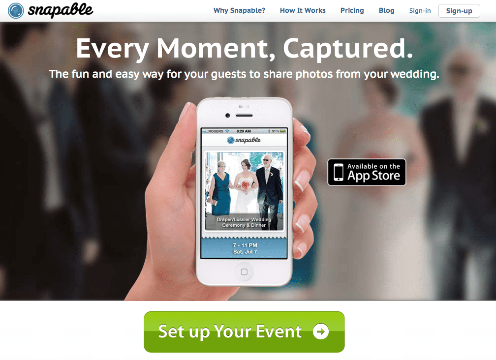 Snapable The Fun & Simple Way to Collect Your Guests