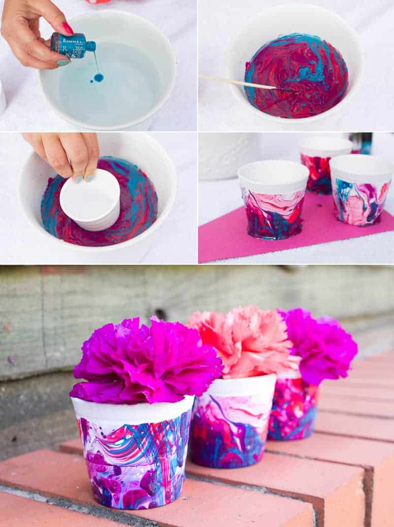 How To Make Marble Effect Favour Pots BespokeBride Wedding Blog