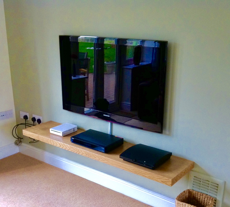 Oak Floating Shelves Made To Measure, For Walls And Alcoves. Free