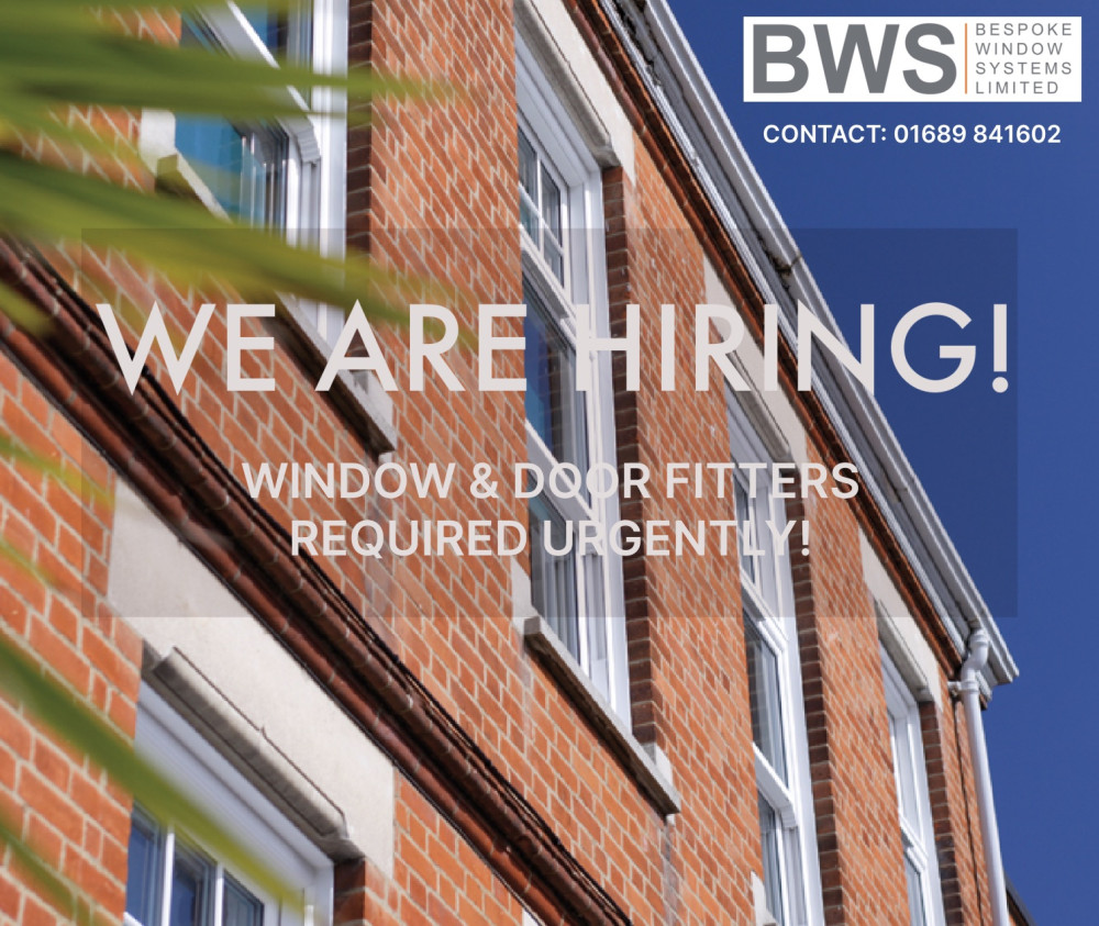 We are hiring! Bespoke Window Systems Ltd