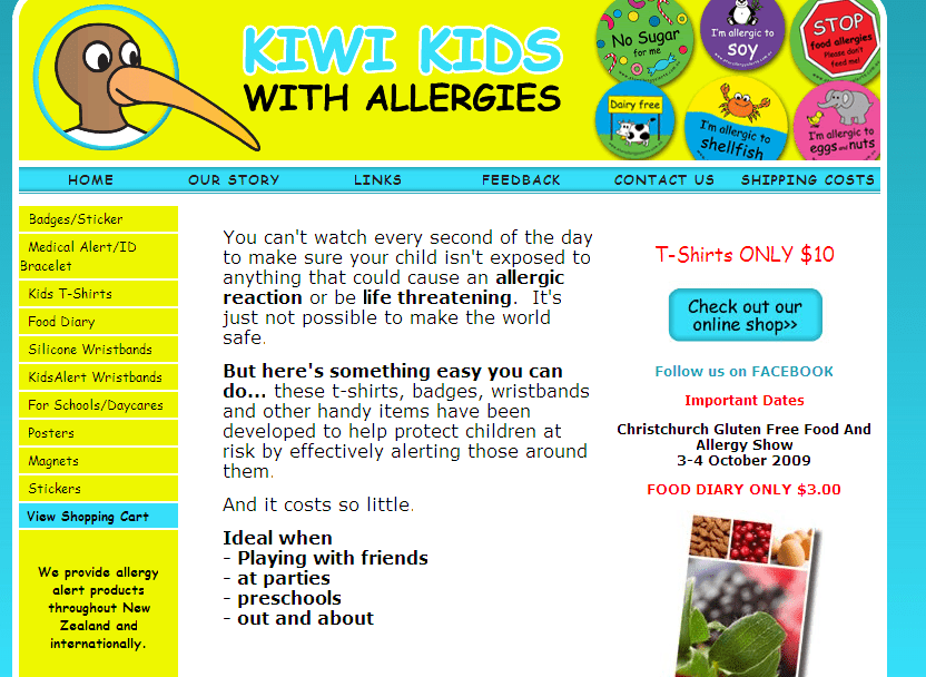Kiwi Kids With Allergies Best Allergy Sites