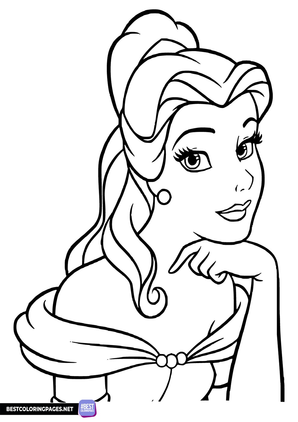 Princess Bella Free printable coloring pages
