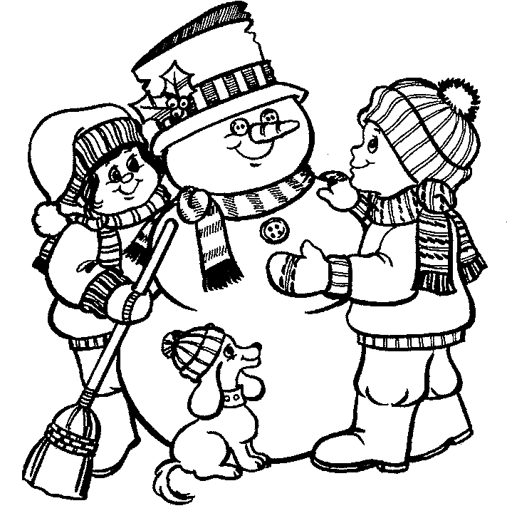 Free Printable Snowman Coloring Pages For Kids