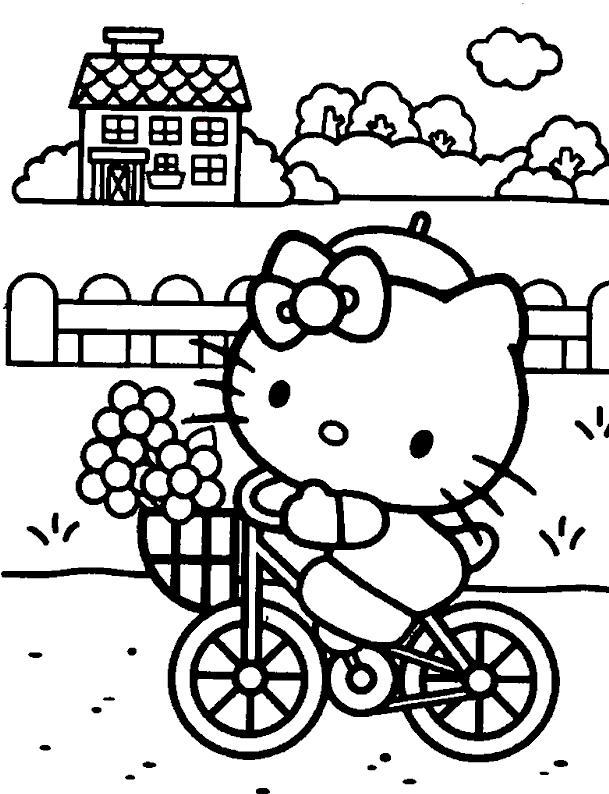 Free Printable Hello Kitty Coloring Pages For Kids