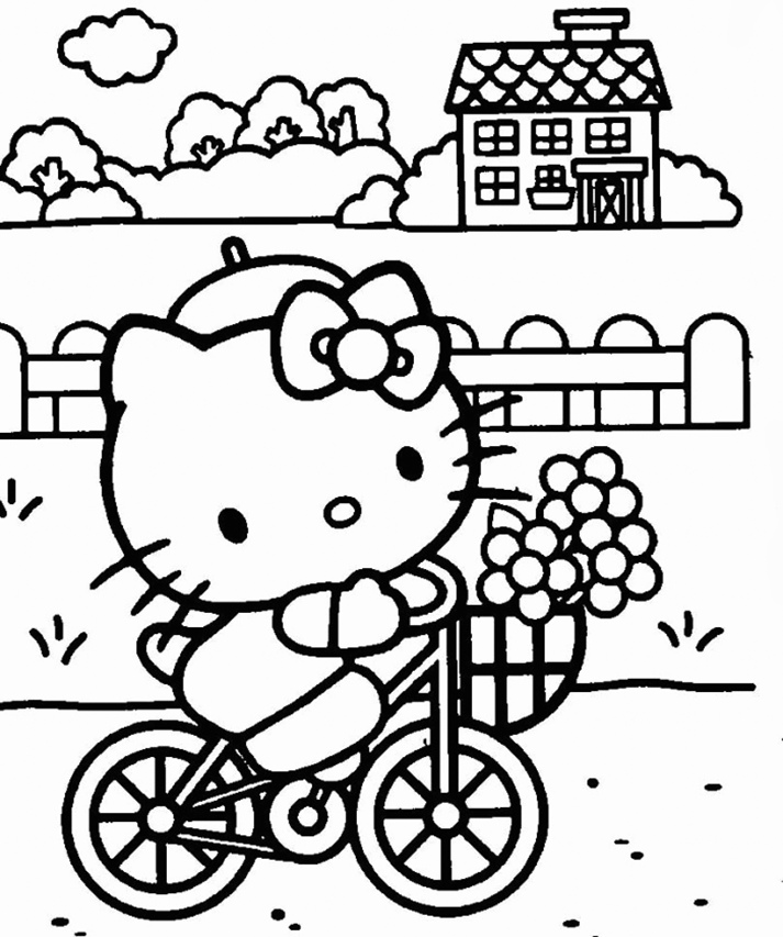 Hello Kitty Spring Coloring Pages Hello Kitty Spring Coloring Pages